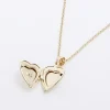 Gold May Birthstone Heart Necklace