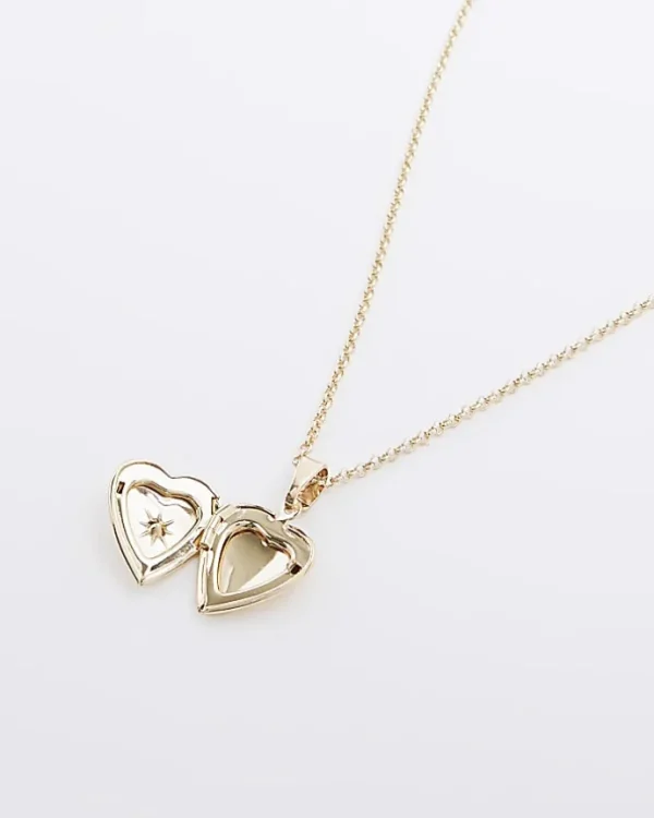 Gold November Birthstone Heart Necklace