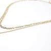 Gold Snake Chain Multirow Necklace