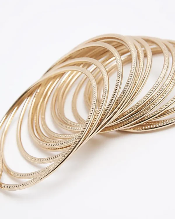 Gold Stacking Bangle Bracelet