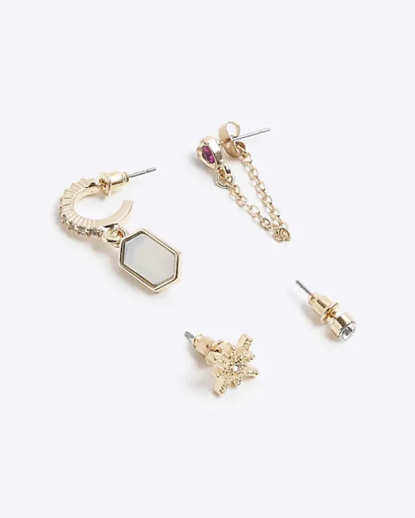 Gold Star and Opal Ear Stack Multipack