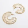 Gold Textured Hoop Earrings Multipack