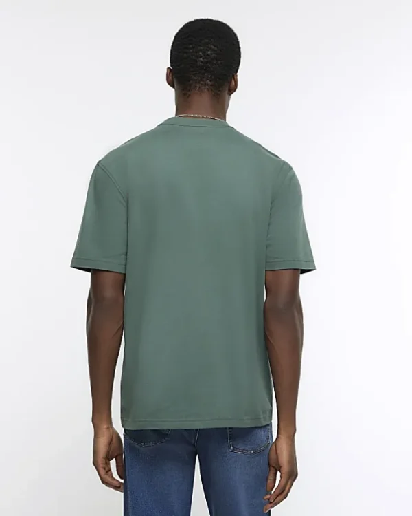 Green regular fit t-shirt