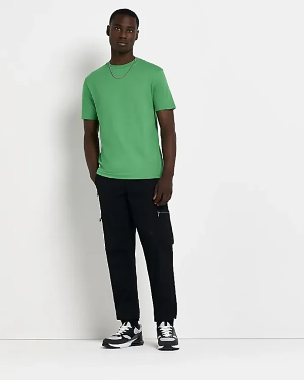 Green slim fit t-shirt