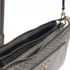 Grey embossed RI cross body bag