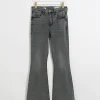 Grey high waisted tummy hold flared jeans