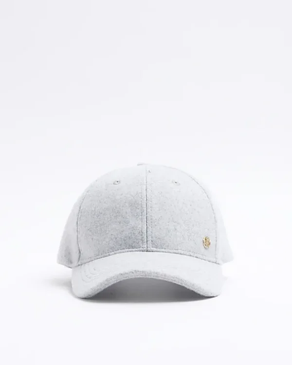 Grey melton cap