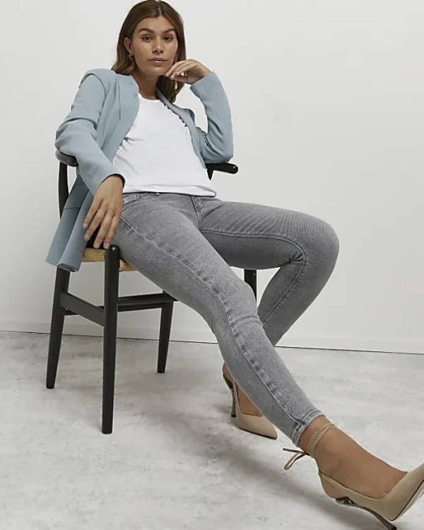 Grey Molly maternity skinny jeans