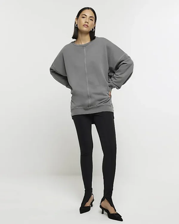 Grey oversized sweatshirt