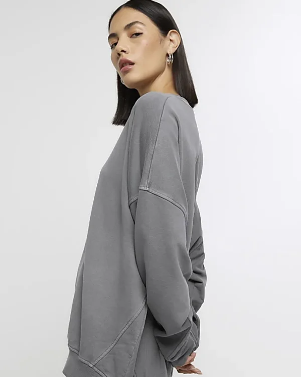 Grey oversized sweatshirt