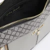 Grey RI monogram panel cross body bag