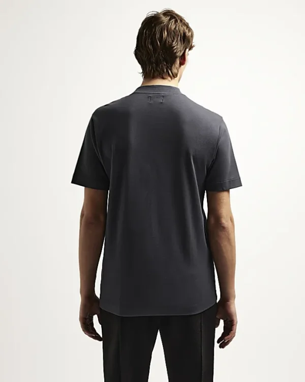 Grey RI Studio Slim fit High Neck T-shirt