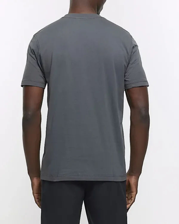 Grey slim fit t-shirt