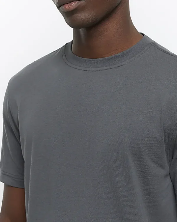 Grey slim fit t-shirt