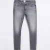 Grey spray on super skinny fit jeans