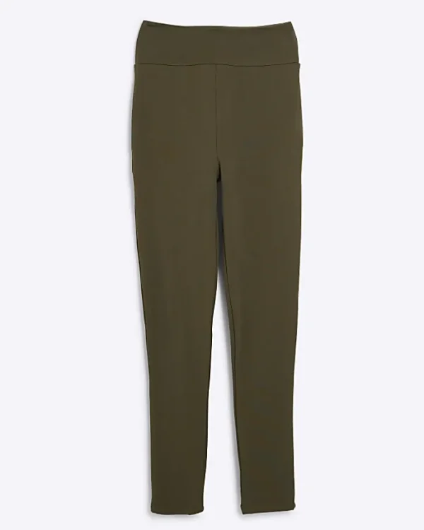 Khaki high waisted leggings