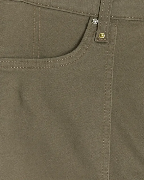 Khaki high waisted skinny jeans