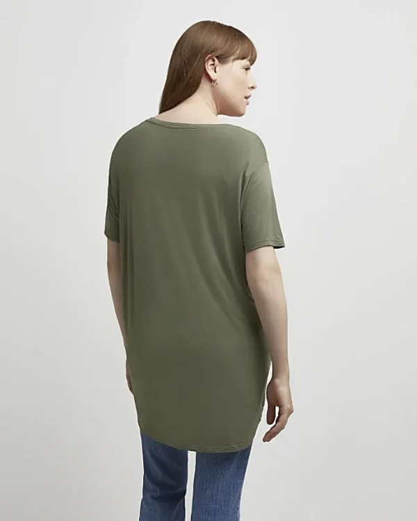 Khaki nursing maternity t-shirt multipack