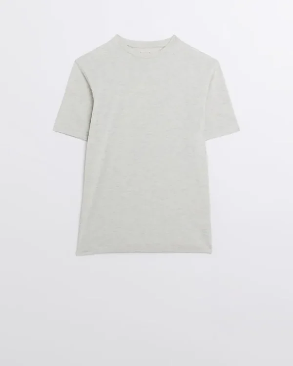 Light grey muscle fit t-shirt