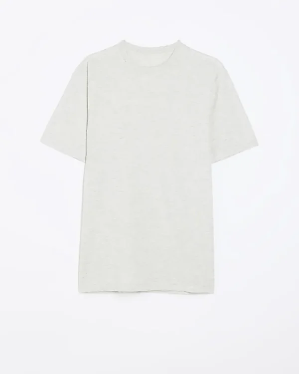 Light grey slim fit t-shirt