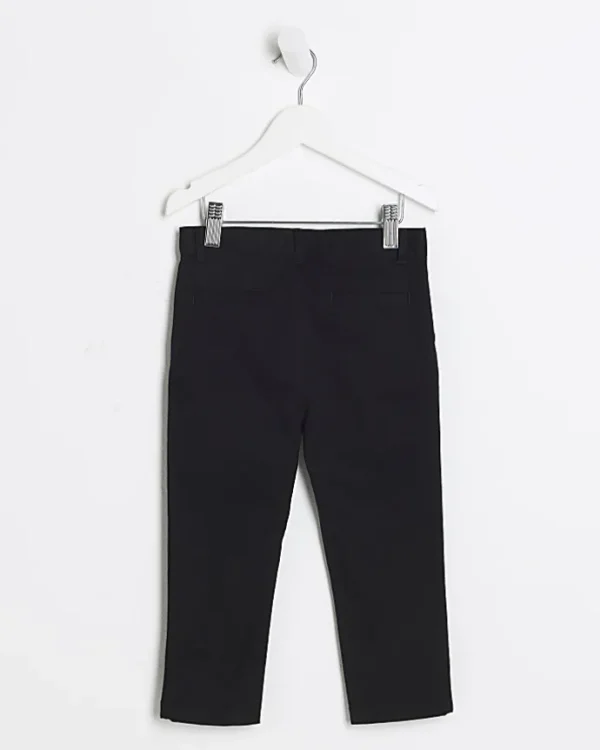 Mini boys black smart chino trousers