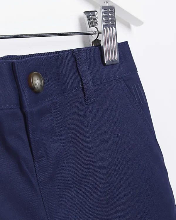 Mini Boys Navy Stretch Chino Shorts