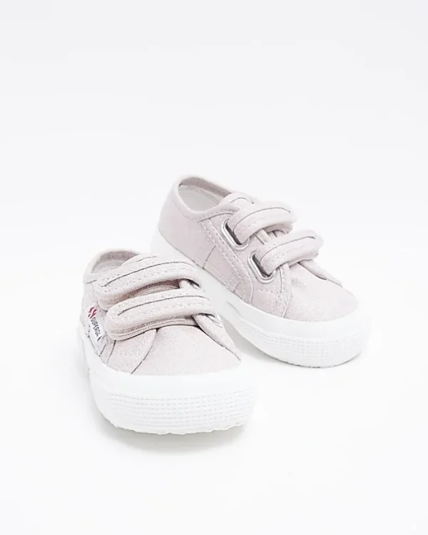 Mini Girls Pink Strap Superga Trainers