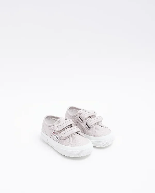 Mini Girls Pink Strap Superga Trainers