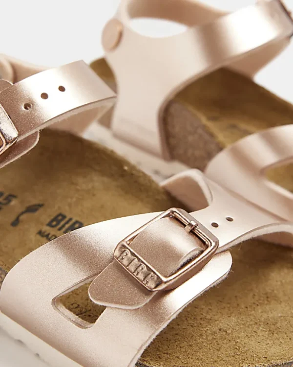 Mini girls Rose Gold Birkenstock sandals