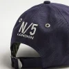 Navy canvas embroidered cap