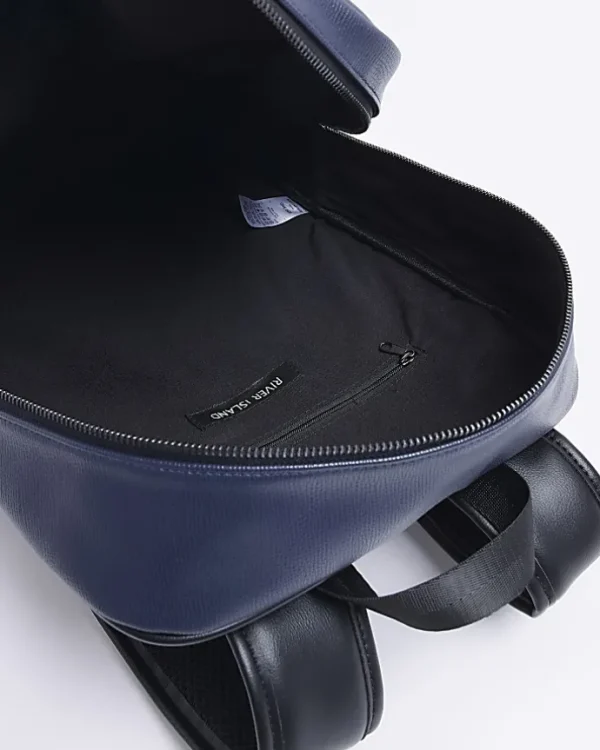 Navy pebbled rucksack