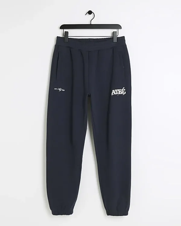 Navy regular fit joggers