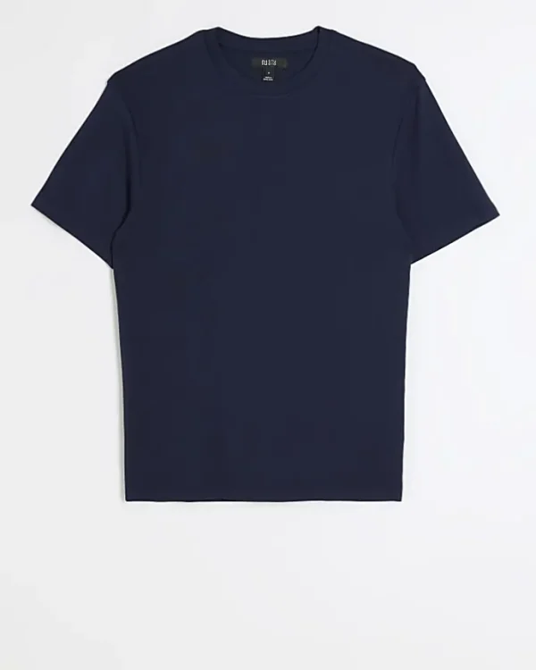 Navy RI Studio muscle fit t-shirt