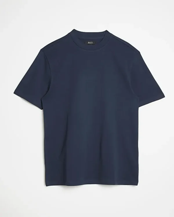 Navy RI studio slim fit t-shirt