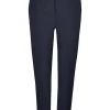 Navy skinny fit twill suit trousers