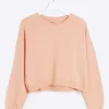 Orange crop plain sweatshirt