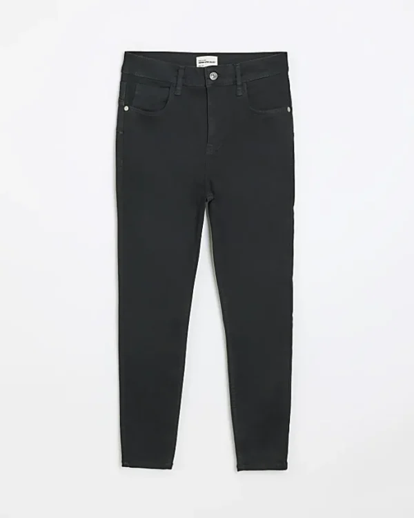 Petite Black High Waisted Skinny Jeans