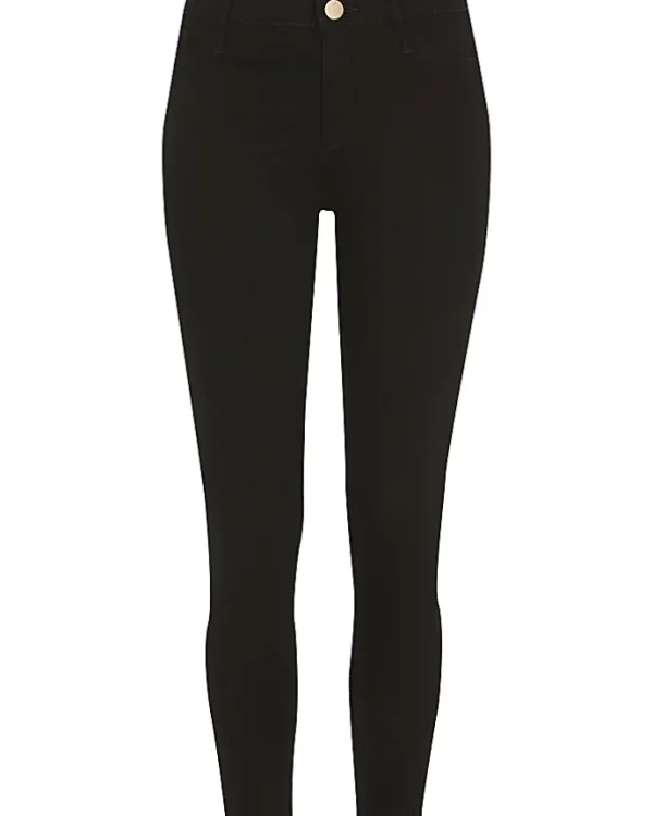 Petite black Molly mid mise skinny jeans