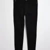 Petite black Molly mid rise skinny jeans