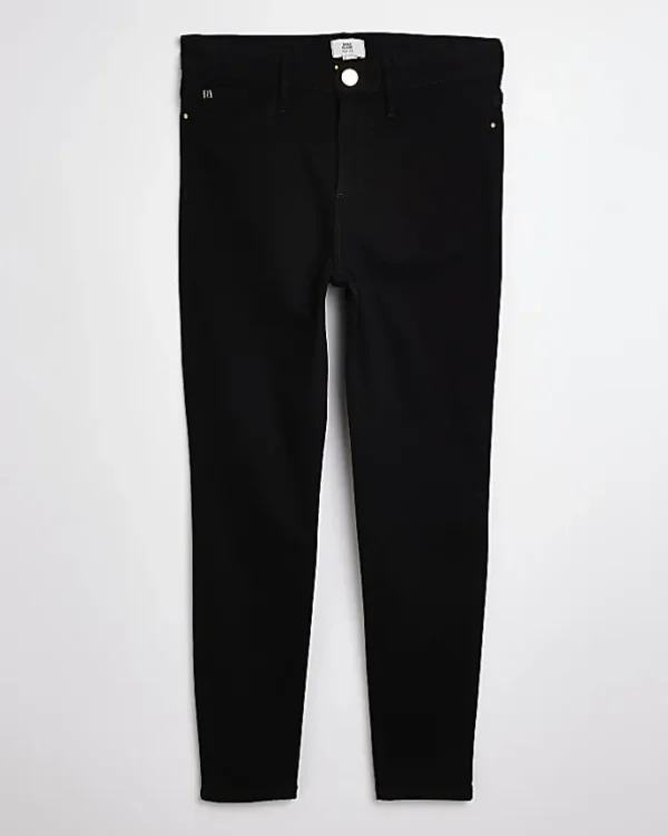 Petite black Molly mid rise skinny jeans