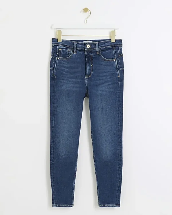 Petite blue bum sculpt skinny jeans