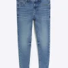 Petite blue skinny fit bum sculpt jeans