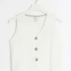 Petite cream knit waistcoat