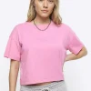 Petite pink boxy t-shirt