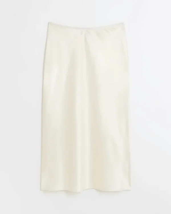 Petite stone satin maxi skirt