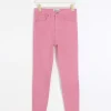 Pink high waisted bum sculpt jeggings