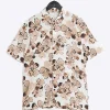 Pink regular fit floral short sleeve shirt