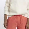 Pink regular fit seersucker swim shorts