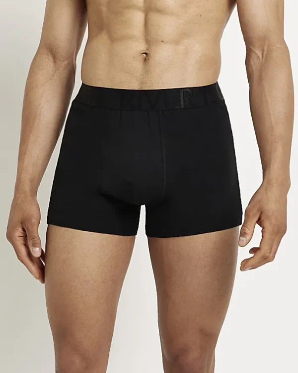 5PK Black cotton stretch RI trunks