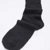 5PK Black plain ankle socks